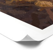 Geometrisch, abstrakt, portrait, mona lisa poster (Ecke)