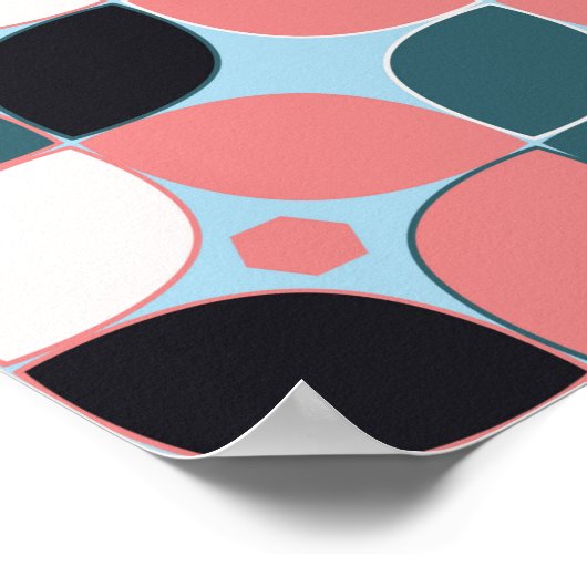 geometrisch, abstrakt poster (Ecke)