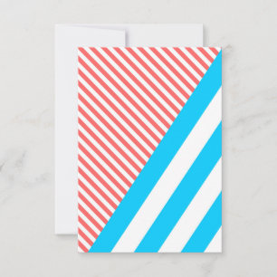 geometrisch, abstrakt, Textur, Muster, rot, blau Dankeskarte