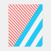 geometrisch, abstrakt, Textur, Muster, rot, blau Fleecedecke (Vorderseite)