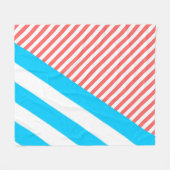 geometrisch, abstrakt, Textur, Muster, rot, blau Fleecedecke (Vorderseite (Horizontal))