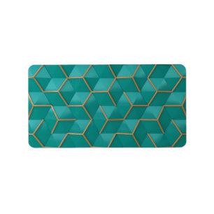 geometrisch adressaufkleber