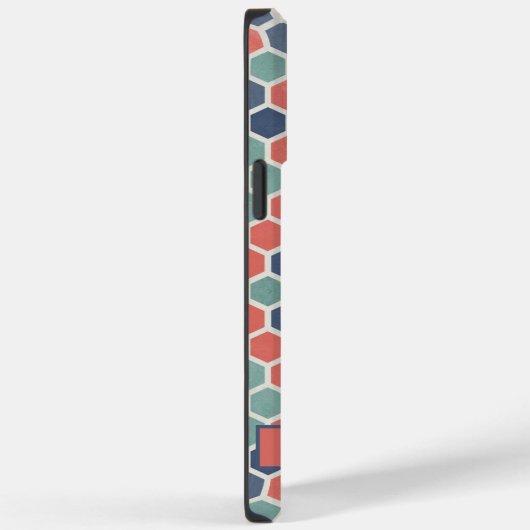 Geometrisch anpassbar Red Blue Green Hexagon Case-Mate iPhone Hülle (Rückseite / Rechts)