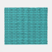 geometrisch aquamarin und schwarz gemustert fleecedecke (Vorderseite (Horizontal))