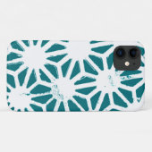 geometrisch aquamarin-weiß Case-Mate iPhone hülle (Rückseite (Horizontal))