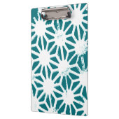 geometrisch aquamarin-weiß klemmbrett (Links)