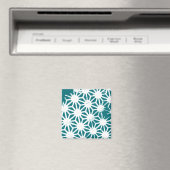geometrisch aquamarin-weiß magnet (In Situ (Geschirrspüler))