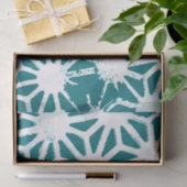 geometrisch aquamarin-weiß seidenpapier (Geschenk)