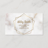 Geometrisch aus Gold Visitenkarte (Rückseite)