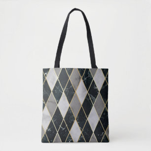 Geometrisch aus Marmor: Gold Lines Luxury Tasche
