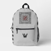 Geometrisch Bedruckter Rucksack (Vorderseite)