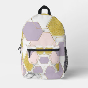 geometrisch bedruckter rucksack