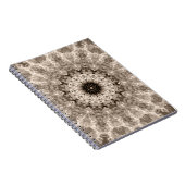 geometrisch, beige, braun, mandala notizblock (Rechte Seite)