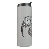 geometrisch, Bischof grau 2 Thermosbecher (Nach links gedreht)