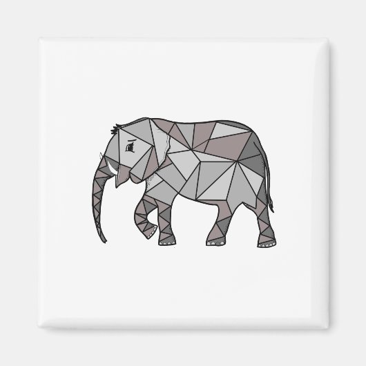 geometrisch, bischöflich grau magnet (Vorne)