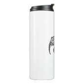 geometrisch, bischöflich grau thermosbecher (Nach links gedreht)