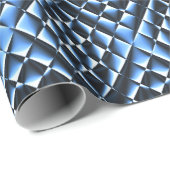 Geometrisch blau .... geschenkpapier (Rolleneckpunkt)