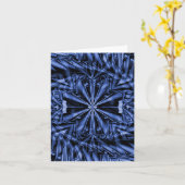 Geometrisch blau... karte (Gelbe Blume)