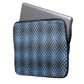 Geometrisch blau ... laptopschutzhülle (Vorderseite Links)