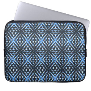 Geometrisch blau ... laptopschutzhülle