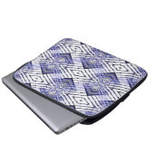 Geometrisch blau ...... laptopschutzhülle (Vorne Knopf)