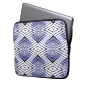 Geometrisch blau ...... laptopschutzhülle (Vorderseite Links)