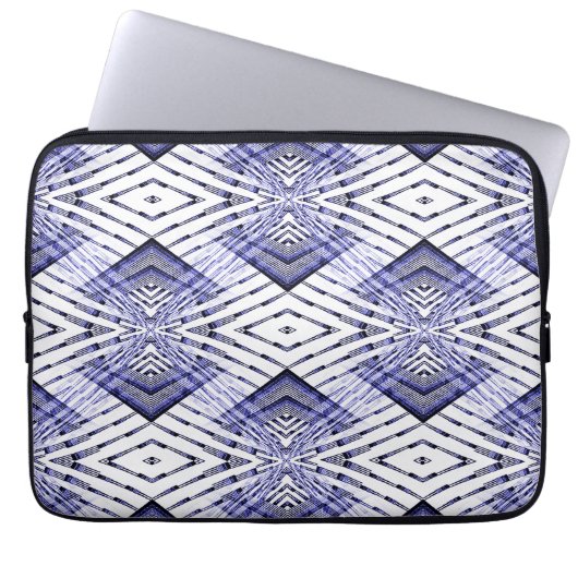 Geometrisch blau ...... laptopschutzhülle (Vorderseite)