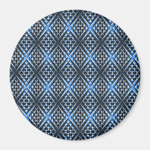 Geometrisch blau.. magnet