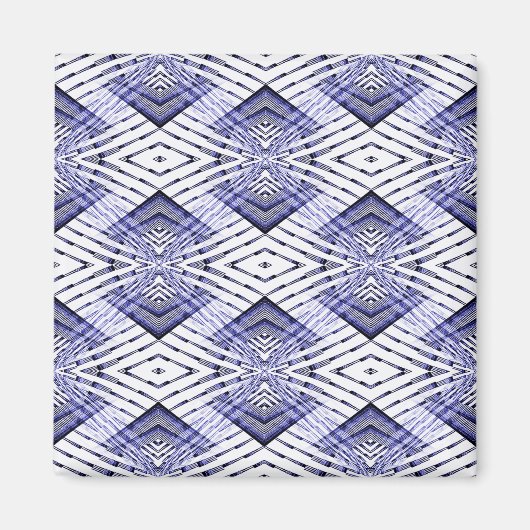 Geometrisch blau ....... magnet (Vorne)