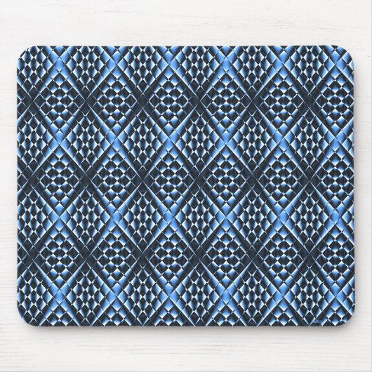Geometrisch blau .... mousepad (Vorne)