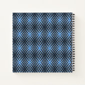 Geometrisch blau .... notizblock (Rückseite)