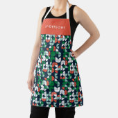 geometrisch-blau-rot-grün Weihnachten Schürze (InSitu)