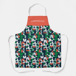 geometrisch-blau-rot-grün Weihnachten Schürze