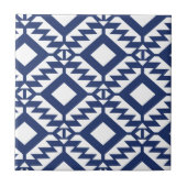 geometrisch blau-weiß fliese (Vorderseite)