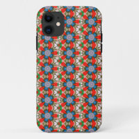 geometrisch blaue Sterne-Blume