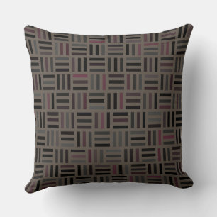 Geometrisch braun und rosa kissen