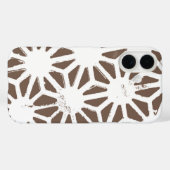 geometrisch braun-weiß Case-Mate iPhone hülle (Rückseite (Horizontal))