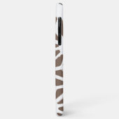 geometrisch braun-weiß Case-Mate iPhone hülle (Hinten/Links)