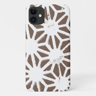geometrisch braun-weiß Case-Mate iPhone hülle