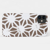 geometrisch braun-weiß Case-Mate iPhone hülle (Rückseite (Horizontal))