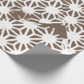 geometrisch braun-weiß geschenkpapier (Ecke)