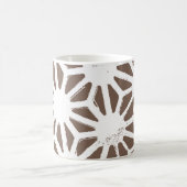 geometrisch braun-weiß kaffeetasse (Mittel)