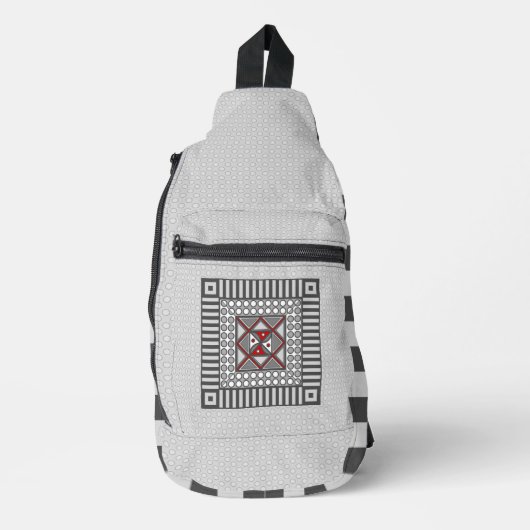 Geometrisch Crossbody Bag (Vorderseite)