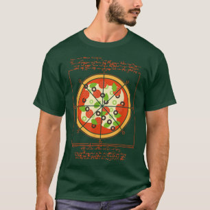 Geometrisch Da Vinci Pizza Pizza Artist Pizzaholic T-Shirt