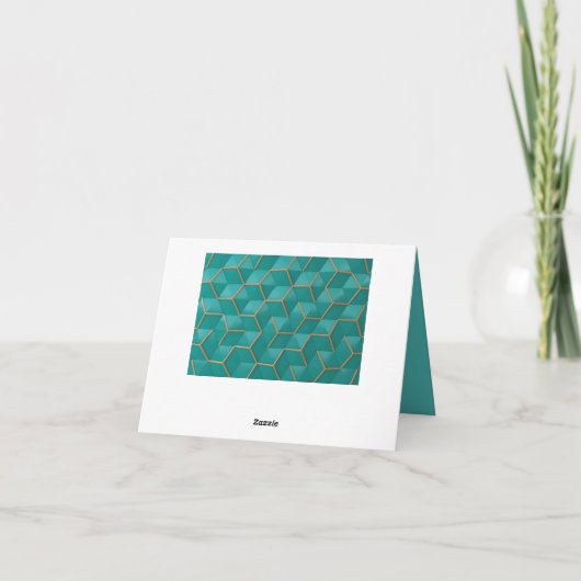 geometrisch dankeskarte (Rückseite)