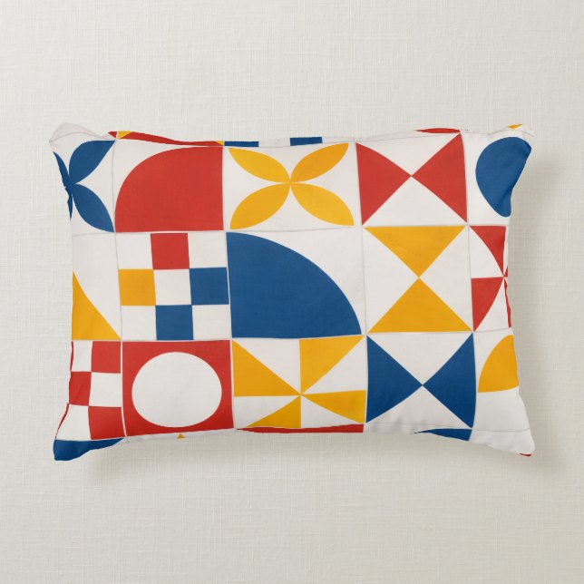 Geometrisch Dekorativ Dekokissen (Vorderseite)