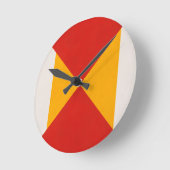 Geometrisch Dekorativ Runde Wanduhr (Winkel)