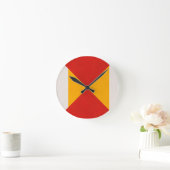 Geometrisch Dekorativ Runde Wanduhr (Zuhause)