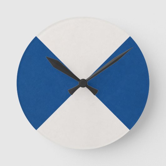 Geometrisch Dekorativ Runde Wanduhr (Vorderseite)