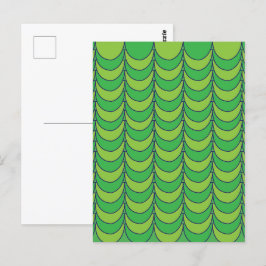 Geometrisch der grünen Hälfte des Kreises Postkarte